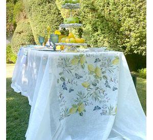 Mantel Azahar - 180 x 350 - Velo Organza (10 a 12 puestos)