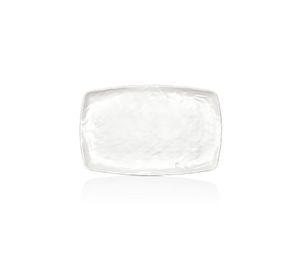 PLATO MELAMINA RECTANGULAR BLANCO 23.5 X 37 CM LINEA CARRE