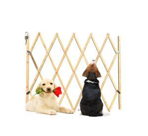 Puerta Plegable Para Mascotas Valla De Seguridad De Madera