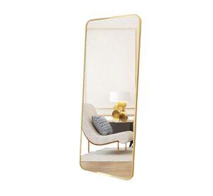 Espejo Rectangular De Cuerpo Entero 160x50cm Con Soporte