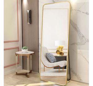 Espejo Rectangular De Cuerpo Entero 160x50cm Con Soporte