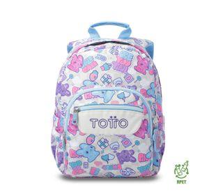 Mochila Escolar Juvenil Porta Tablet 10 Tempera Blanco