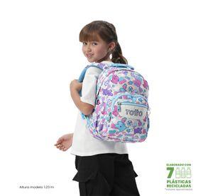 Mochila Escolar Juvenil Porta Tablet 10  Tempera Blanco