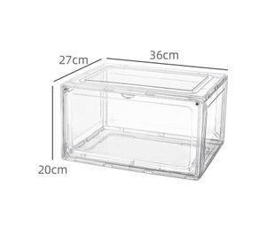 Pack 10 Organizadores De Zapatos Tipo Vitrina Transparente