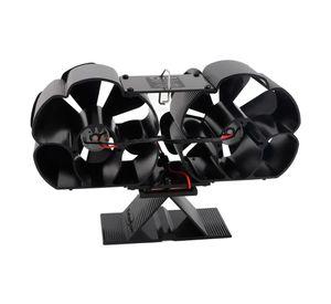 Ventilador Estufa A Leña 6 Aspas Chimenea Sin Electricidad 11 Cm