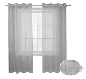 Cortina Visillo 1 Paño Cortina 8 Anillos Deco 140x230cm 3