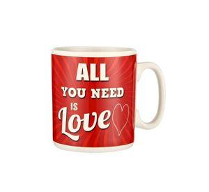 Tazón cerámica gigante JUMBO "All you need is love"900 ml