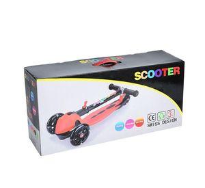 SCOOTER 3 RUEDAS CON LUCES COLOR NEGRO ARTHOME