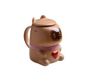 Tazón  cerámica 3d capibara corazón