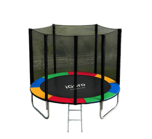 Cama elástica Igpro con malla 12ft 3,66 m negra #1