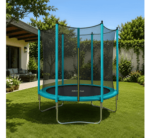 Cama elástica Igpro premium con malla y escalera 3,05 m