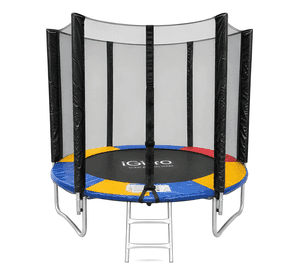 Cama elástica Igpro con malla 8ft 2,44 m negra #4