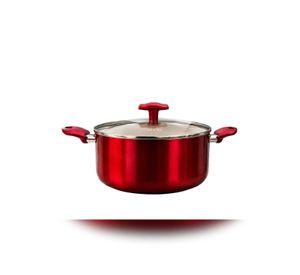 Olla Cacerola antiadherente Aluminio 28 CM 8,6 L Rosso Vitta
