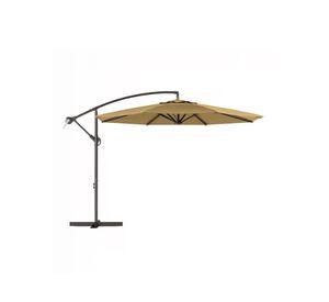 Quitasol sombrilla lateral terraza 3x3 sin base Khaki