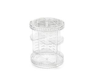 Organizador Maquillaje Giratorio Acrílico Transparente 3 Niveles