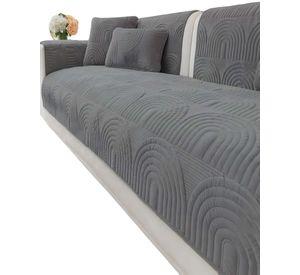 PACK DE 5 FUNDAS PARA SOFA CON DISEÑO J3 GRIS