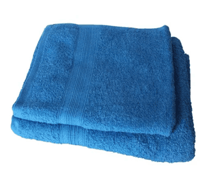 Juego de Toallas Lourdes Azul 500 g/m2 (Baño y Mano) Azul