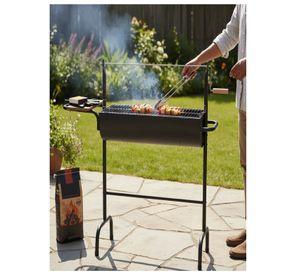 Parrilla A Carbon Medio Tambor Bm300 Con Madera 108x105cm