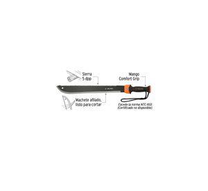 Machete Doble Filo 18 Truper Profesional