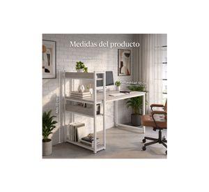 Escritorio H Oficina Madera Espesor 18mm 120cm X 55cm X 72cm Gris H120AHUI