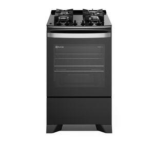 Cocina a Gas 4 Platos Parrillas Hierro Fundido F4EPB Negra