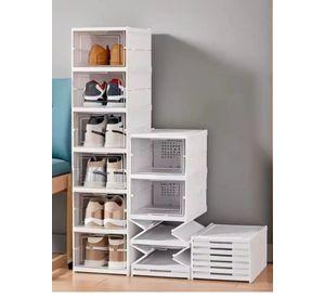 Organizador De Zapatos Plegable 6 Niveles Caja Transparente