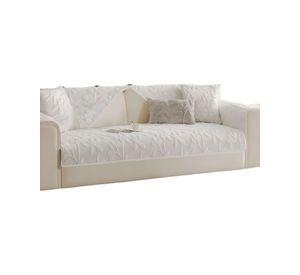 PACK DE 5 FUNDAS PARA SOFA CON DISEÑO H2 BLANCO