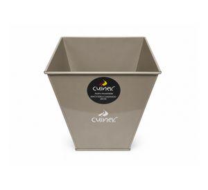 Meceta Metalica Cuadrada 20cm Macetero Metalico Cuiner
