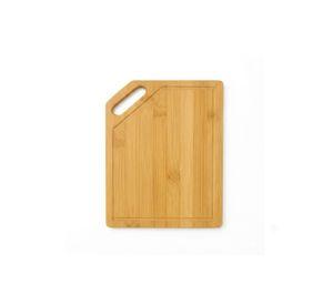 Tabla De Picar Bambú Natural Con Mango 34x24cm