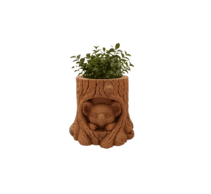 Macetero Decorativo Hogar- Forma Koala 10 cm Marrón