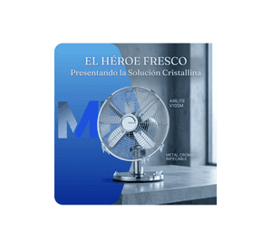 Ventilador Sobremesa 10 Pulgadas Airolite V10sm Metalico 30w