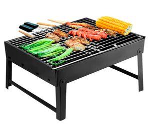 Parrilla a carbón plegable y portátil Y19132-6 negro
