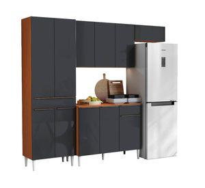 Mueble de cocina Prime cinamomo grafito 205x226x53 cm