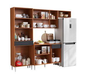 Mueble de cocina Prime cinamomo grafito 205x226x53 cm