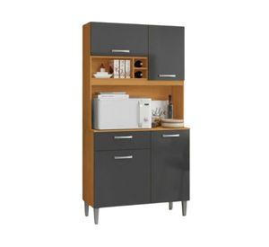 Mueble de cocina Malva cinamomo grafito 176.5x90.7x35.5 cm