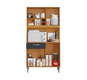 Mueble de cocina Malva cinamomo grafito 176.5x90.7x35.5 cm