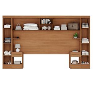 Clóset modular 6 puertas 2 cajones Genius café claro 194.5x266x40 cm