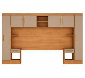 Clóset modular 6 puertas 2 cajones Genius cappuccino 194.5x266x40 cm