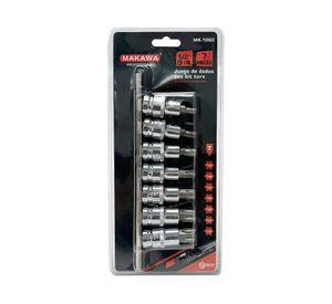 Juego dados torx 1/2" 7 piezas