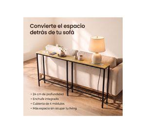 Mesa Lateral Con Enchufe Mireille Para Sofá Y Carga Usb YN166180TP