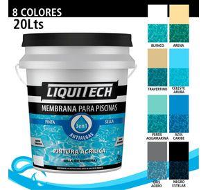 LIQUITECH MEMBRANA P/PISCINAS 20L AZUL CARIBE