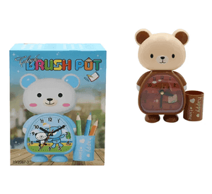 Reloj Despertador Infantil Dise o Oso Con Portalapices