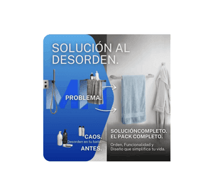 Kit Ducha Lluvia Gunmetal 30x20 Set Accesorios Ba o Kassel