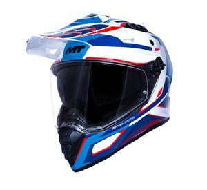 Casco para moto MT Track SV HS218 NEXUS A7 Azul Brillo