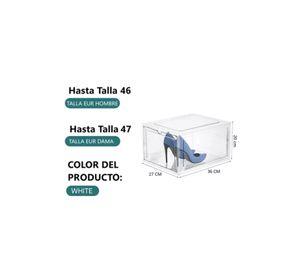 Caja organizadora transparente apilable para zapatos
