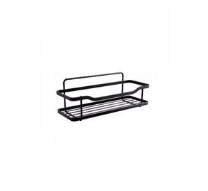 Organizador de Ducha Repisa Baño Adhesivo Set de 2 Inoxidable Negro