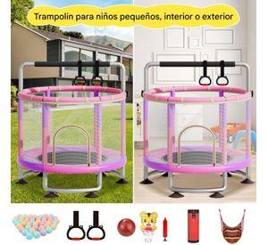 Trampolín para Niños y Adultos con Red de Seguridad Gimnasia