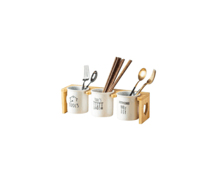 Set Organizador Cubiertos Utensilios Moderno 3 Pzas Jhn