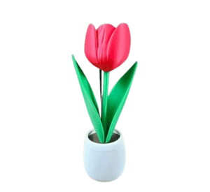 Figura Decorativa Tulipan En Maceta