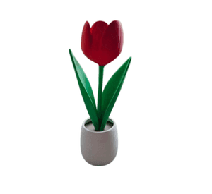 Figura Decorativa Tulipan En Maceta